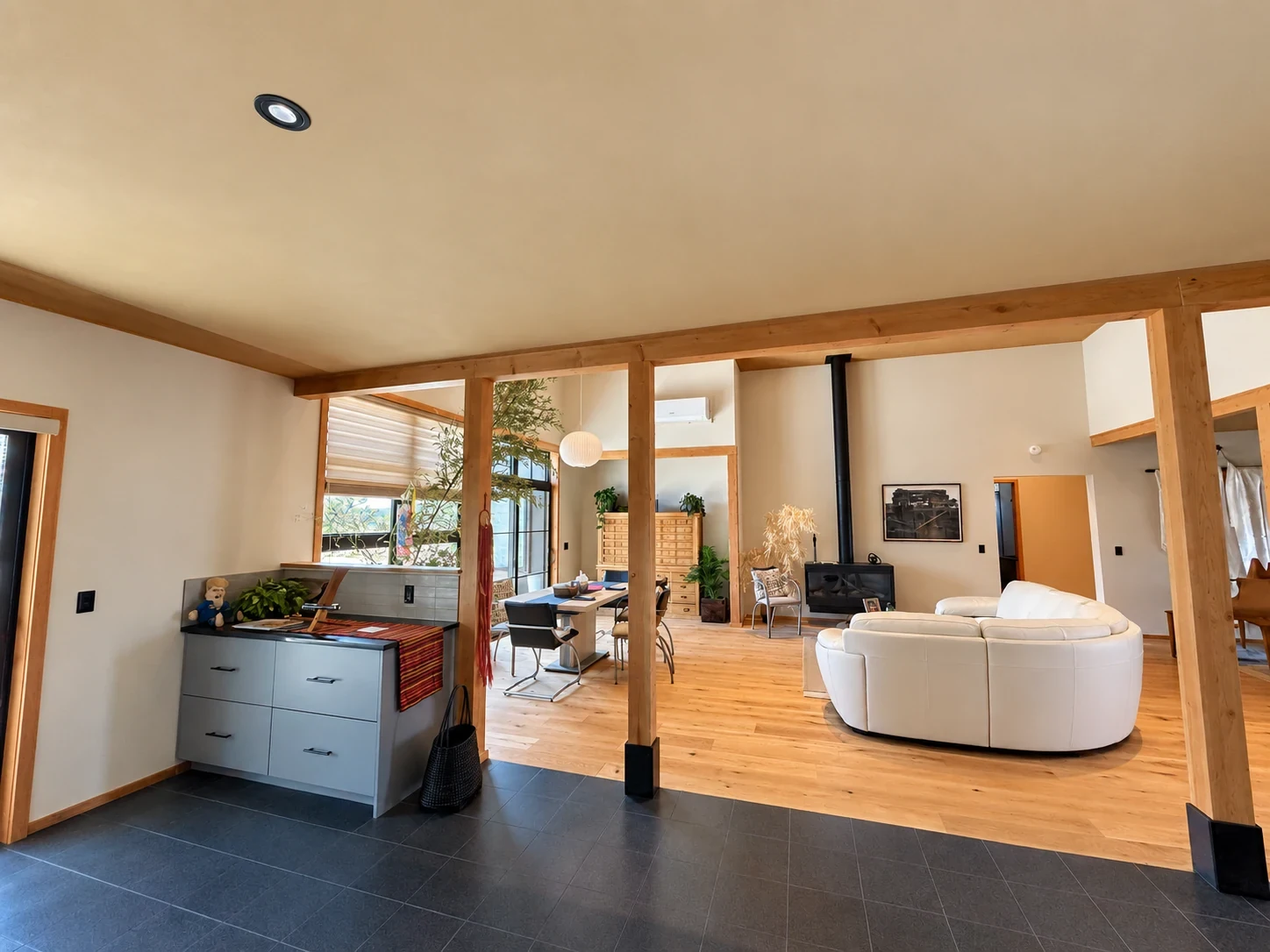 Open-plan interior at Pine Dr in Ridgway Colorado