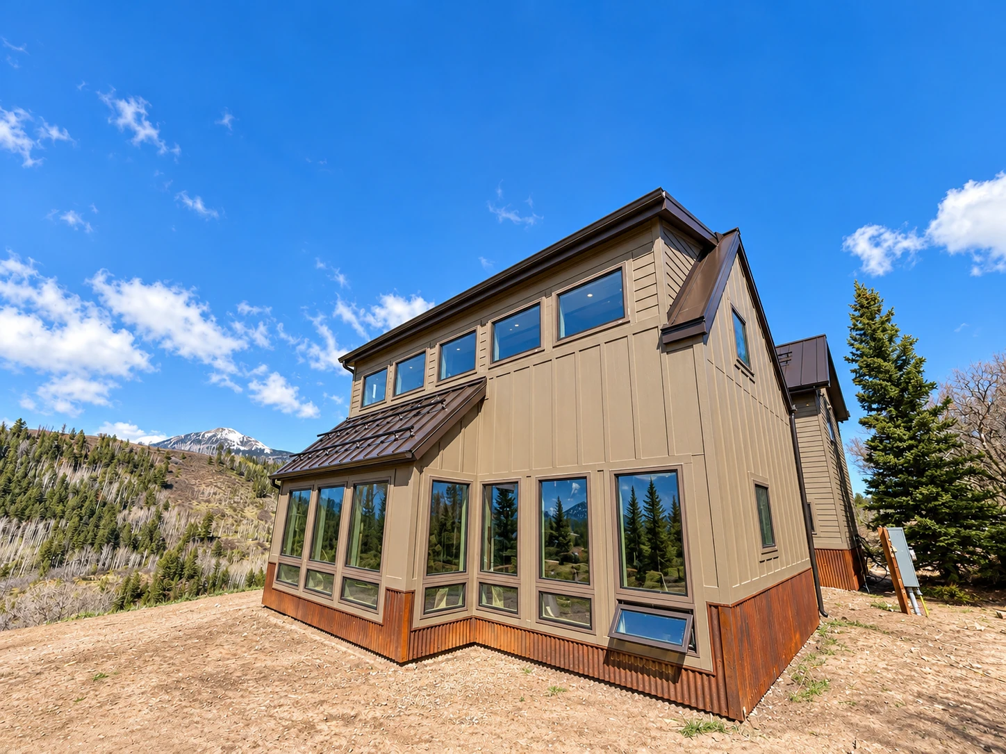Ross Rd mountain home exterior in Southwest Colorado