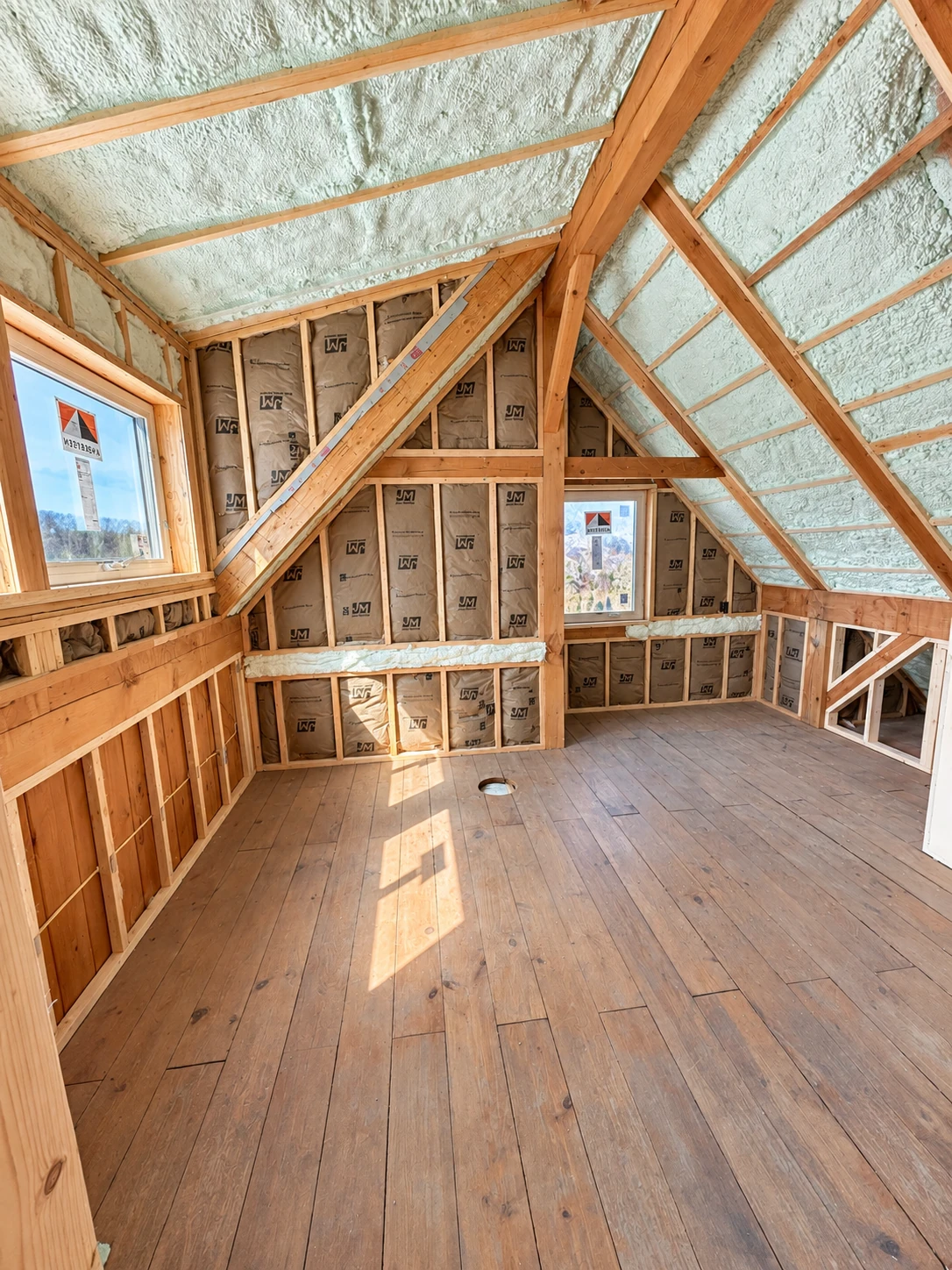 Ross Rd attic renovation framing and insulation