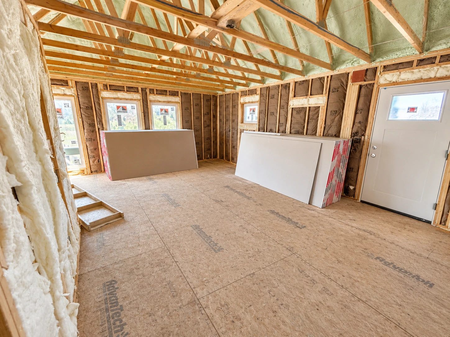 Ross Rd interior construction progress