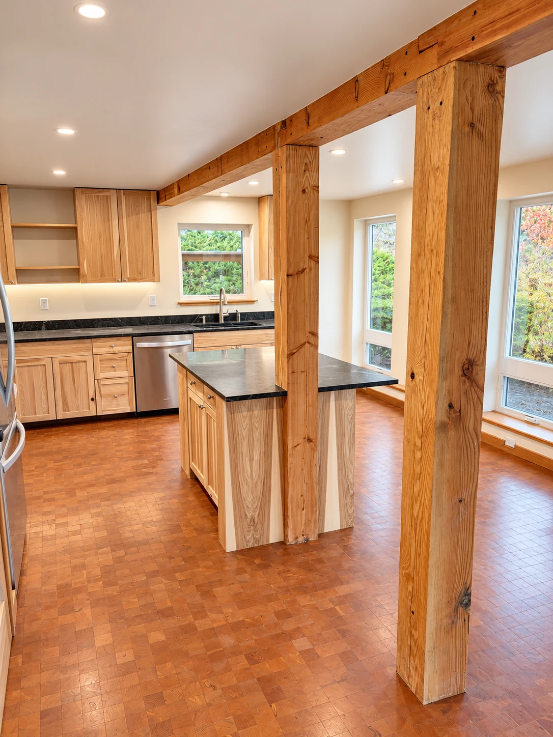 Ross Rd finished timber kitchen